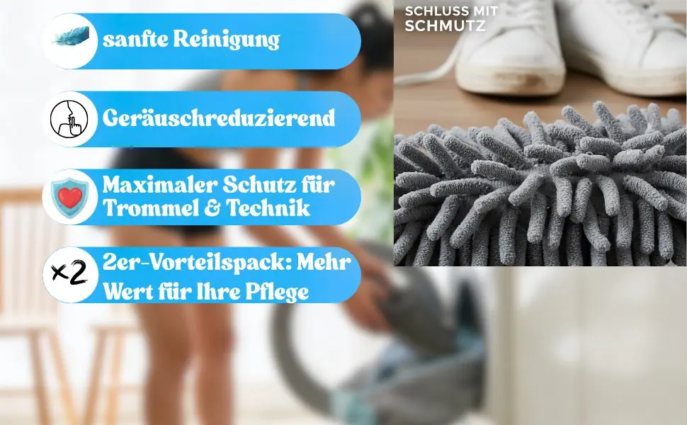 Schuhwaschbeutel Anwendung